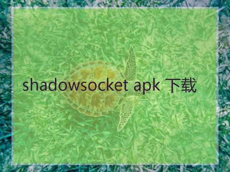 shadowsocket apk 下载