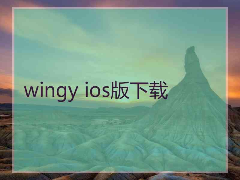 wingy ios版下载