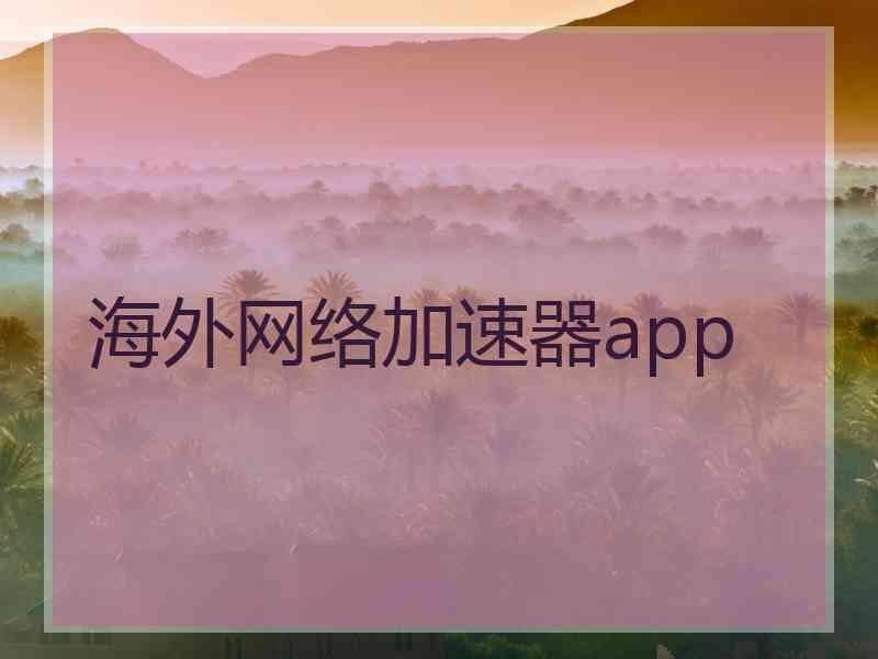 海外网络加速器app