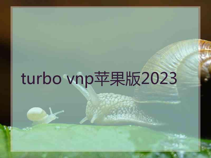 turbo vnp苹果版2023