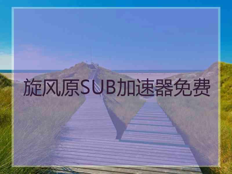 旋风原SUB加速器免费