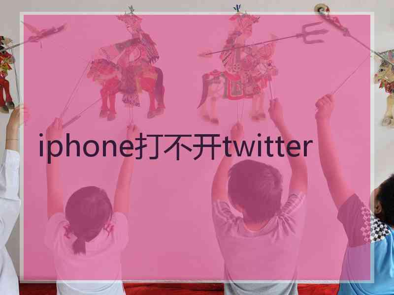 iphone打不开twitter