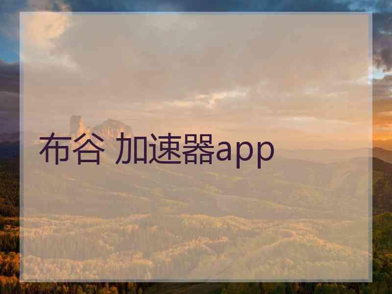 布谷 加速器app