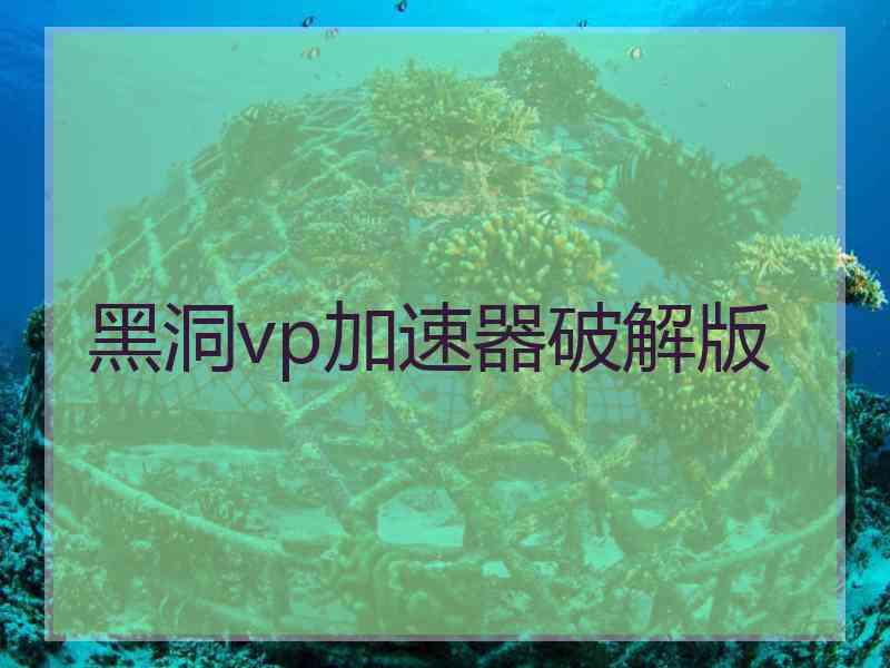 黑洞vp加速器破解版