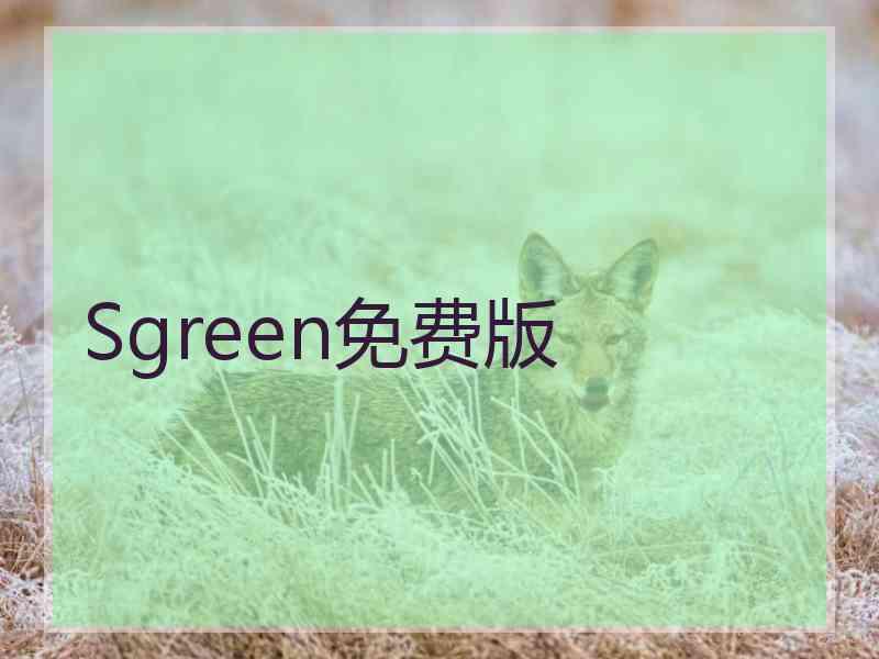 Sgreen免费版