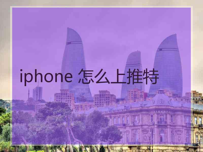 iphone 怎么上推特