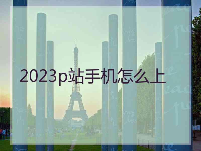 2023p站手机怎么上