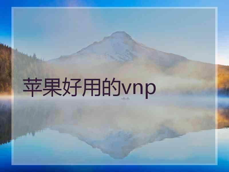 苹果好用的vnp